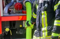 Auto-Unfall und Brand im Kaufland Leipzig-SchÃ¶nau